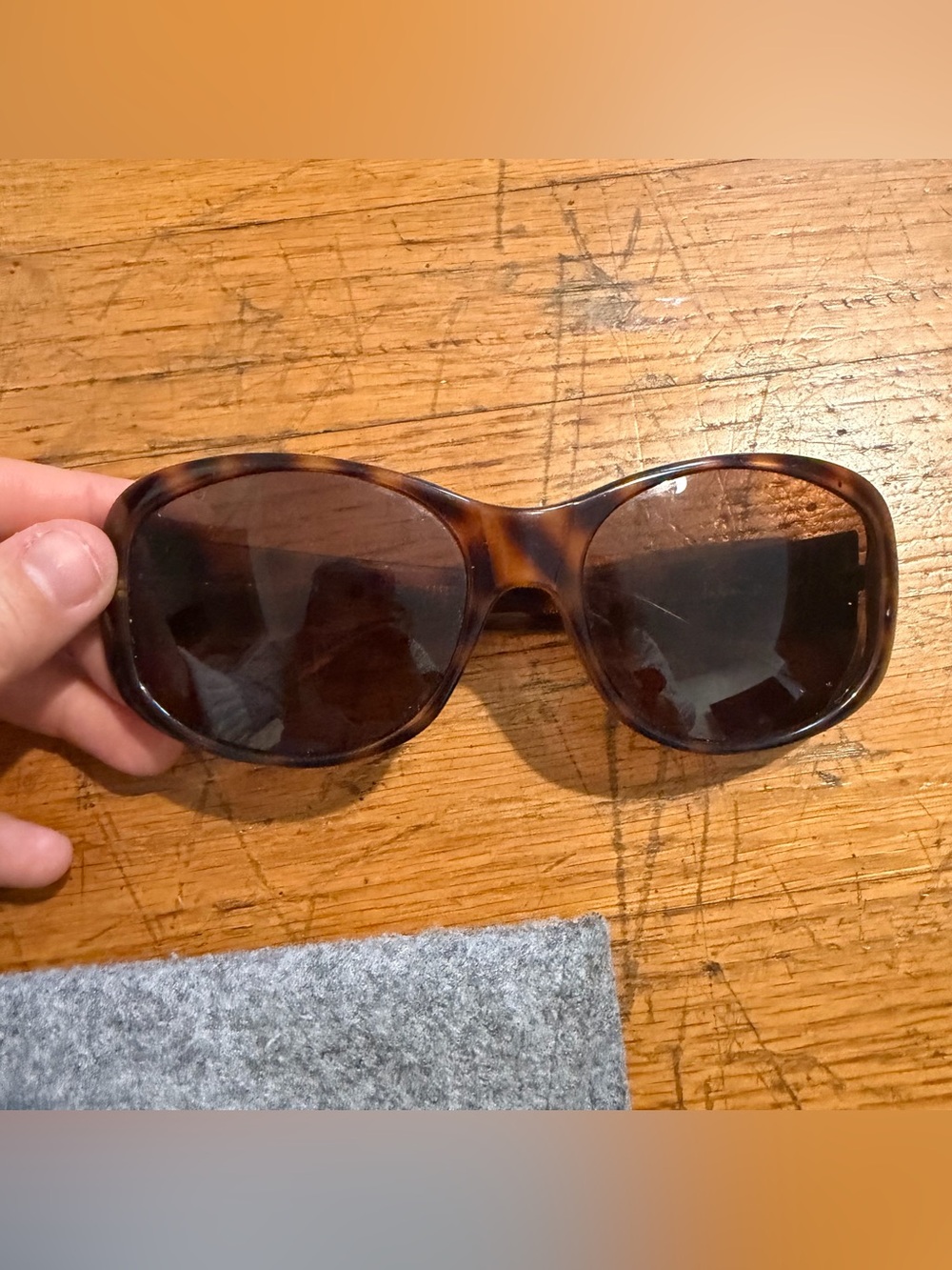 Cole Haan Vintage Tortoiseshell Oversized Sunglasses - Brown Lenses
